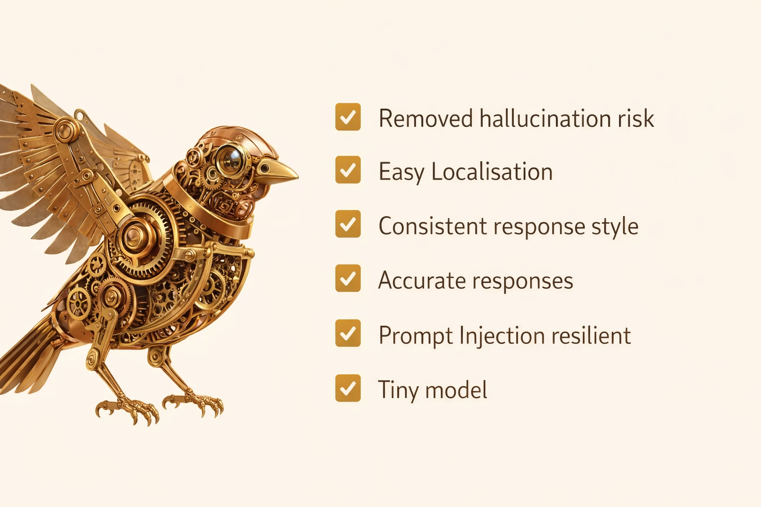 Cage benefits - constrained answer generation